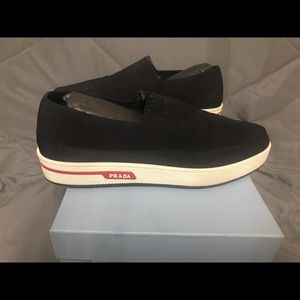 PRADA B-Line sneaker knit black